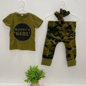 Baby camuflaje 3 piece set